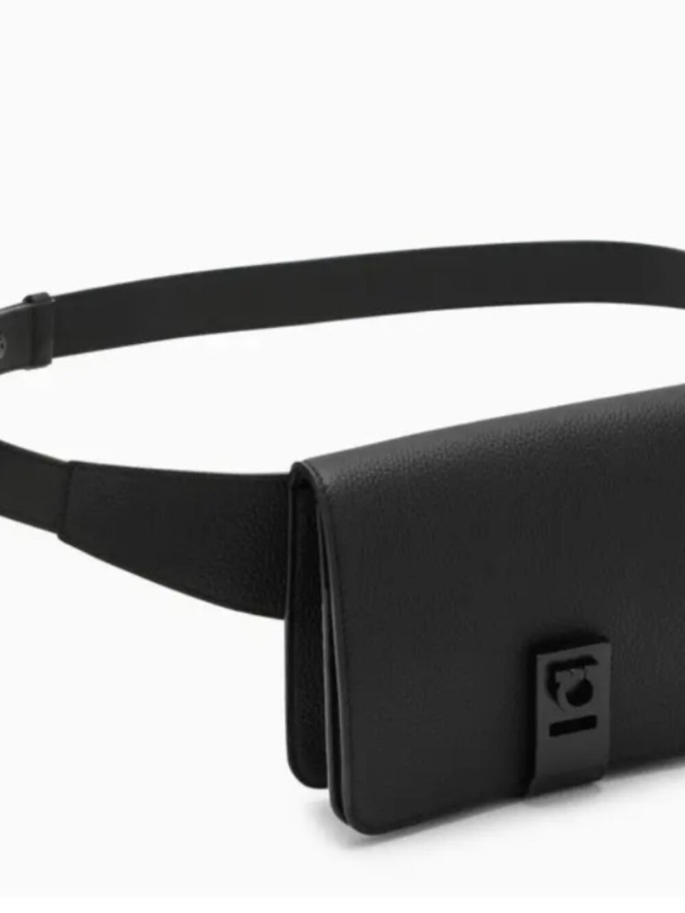Salvatore Ferragamo Gancini Buckle Waist Bag - Black